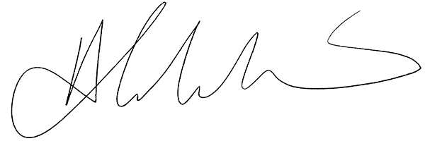 Abe's Signature with Background